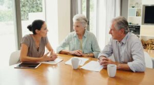 discuss with elderly parents